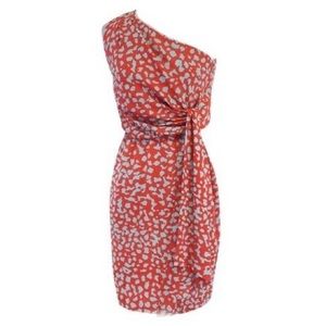 Diane Von Furstenberg One Shoulder Silk Dress